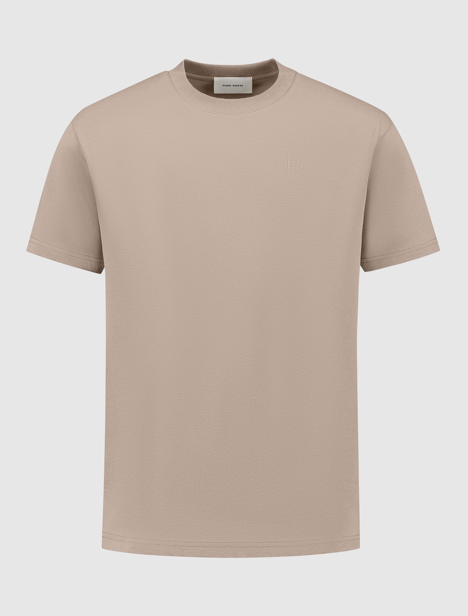 Essential Initials T-shirt | Taupe