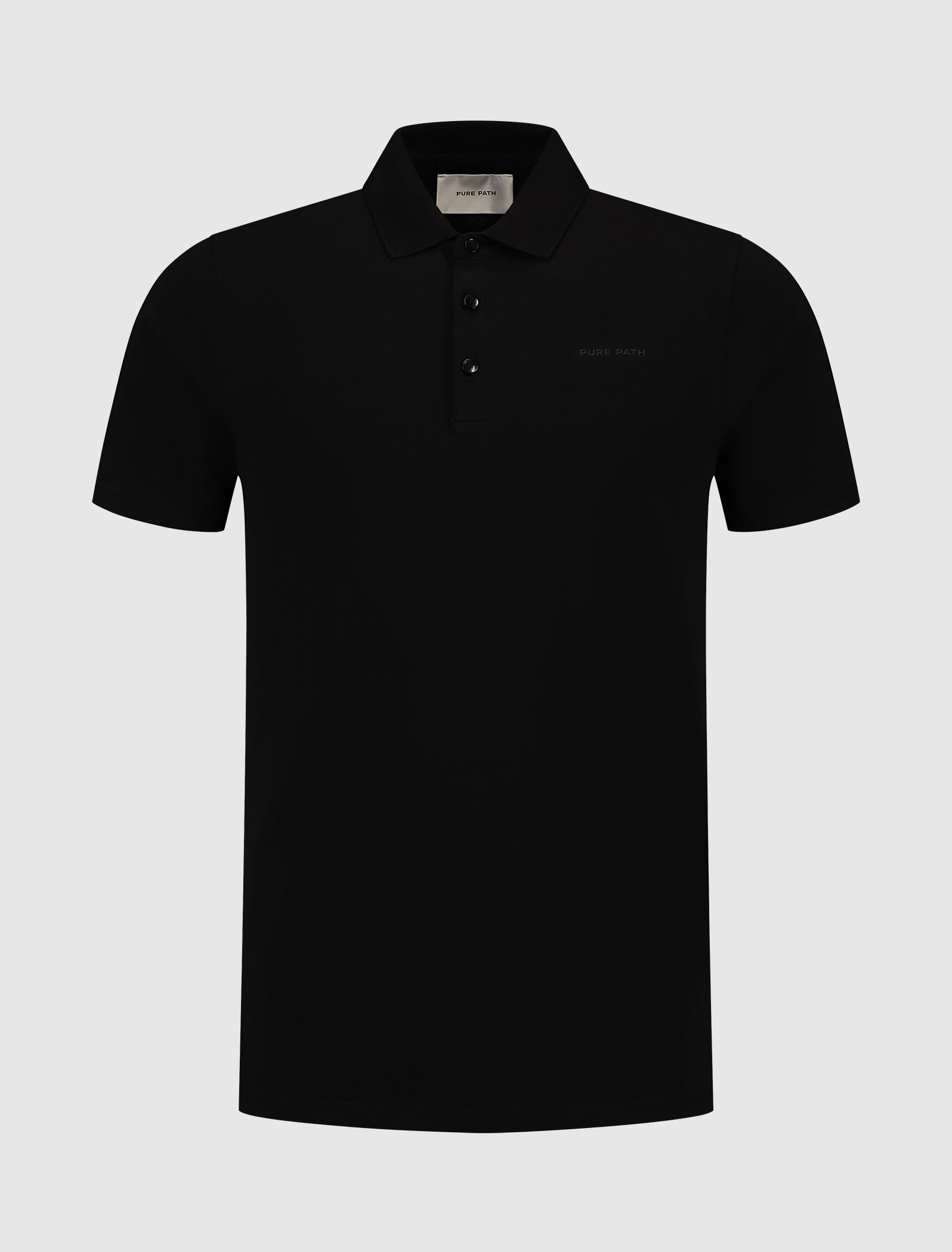 Essential Wordmark Polo | Black