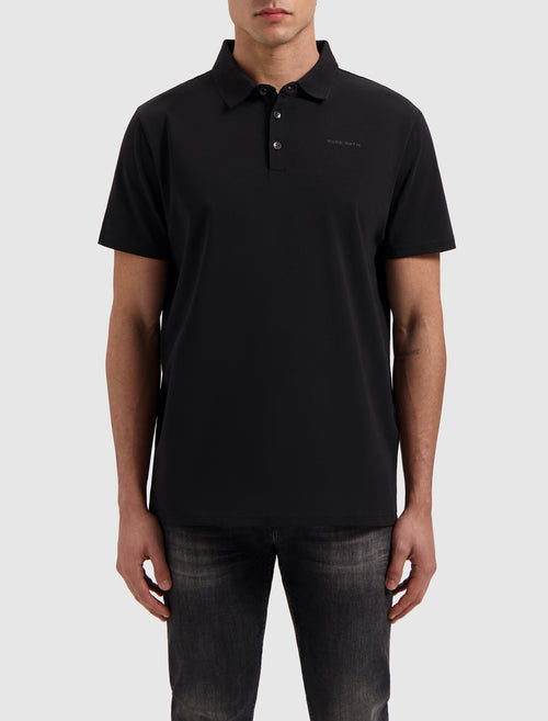 Essential Wordmark Polo | Black