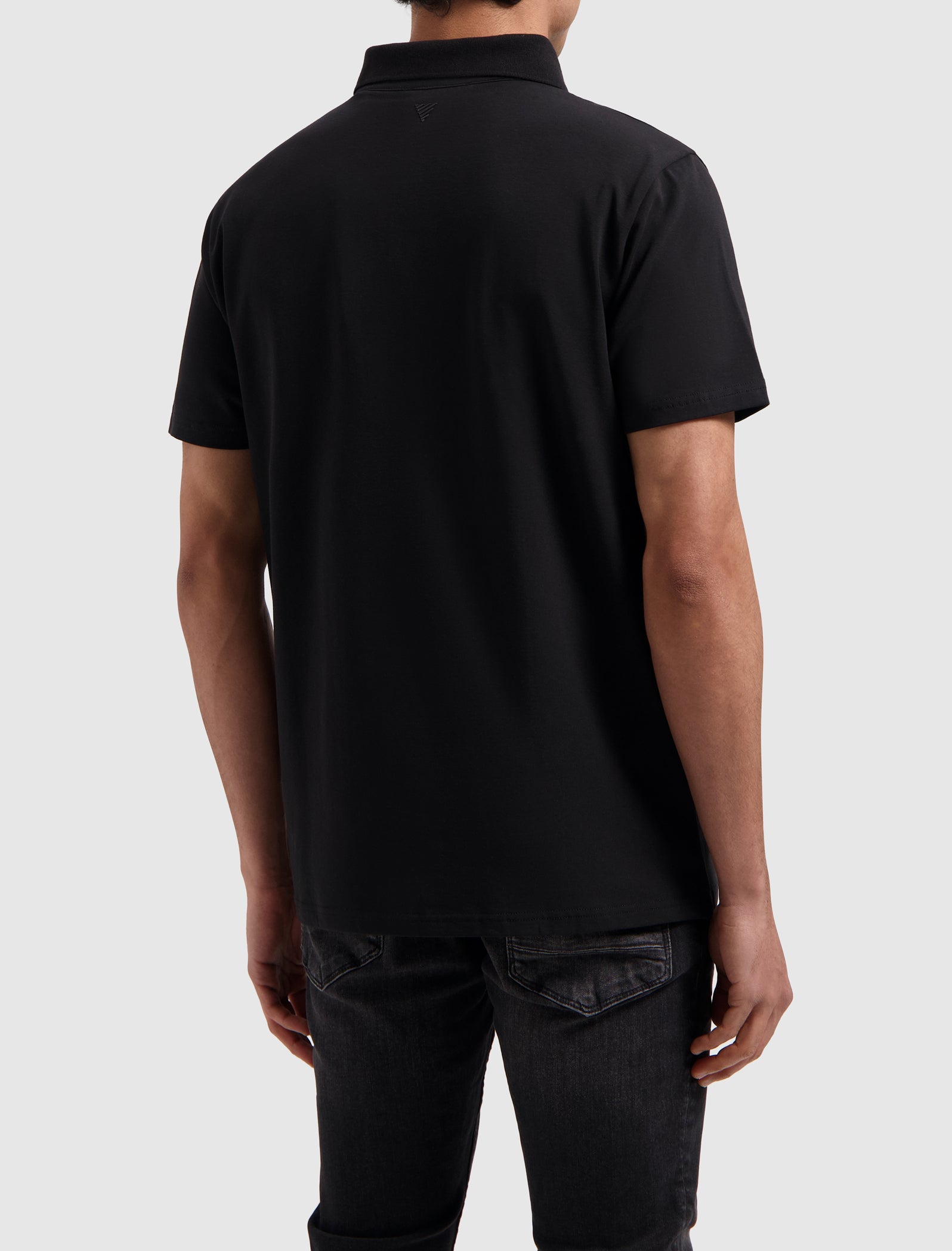 Essential Wordmark Polo | Black