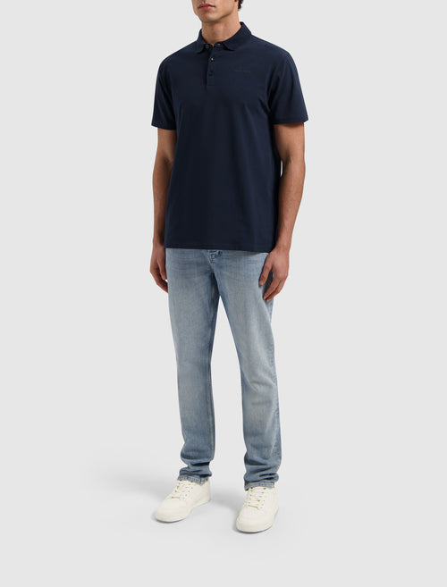 Essential Wordmark Polo | Navy