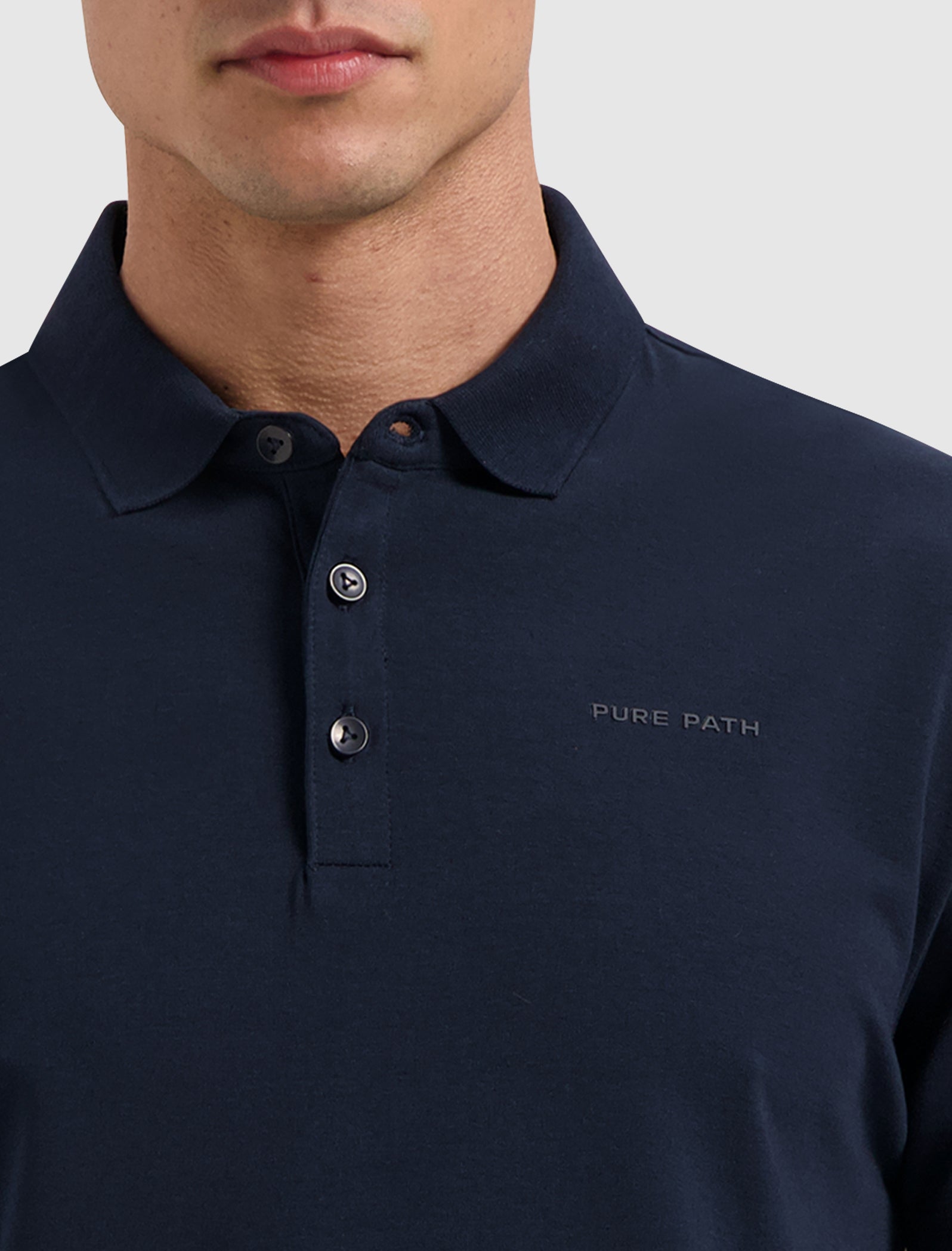 Essential Wordmark Polo | Navy