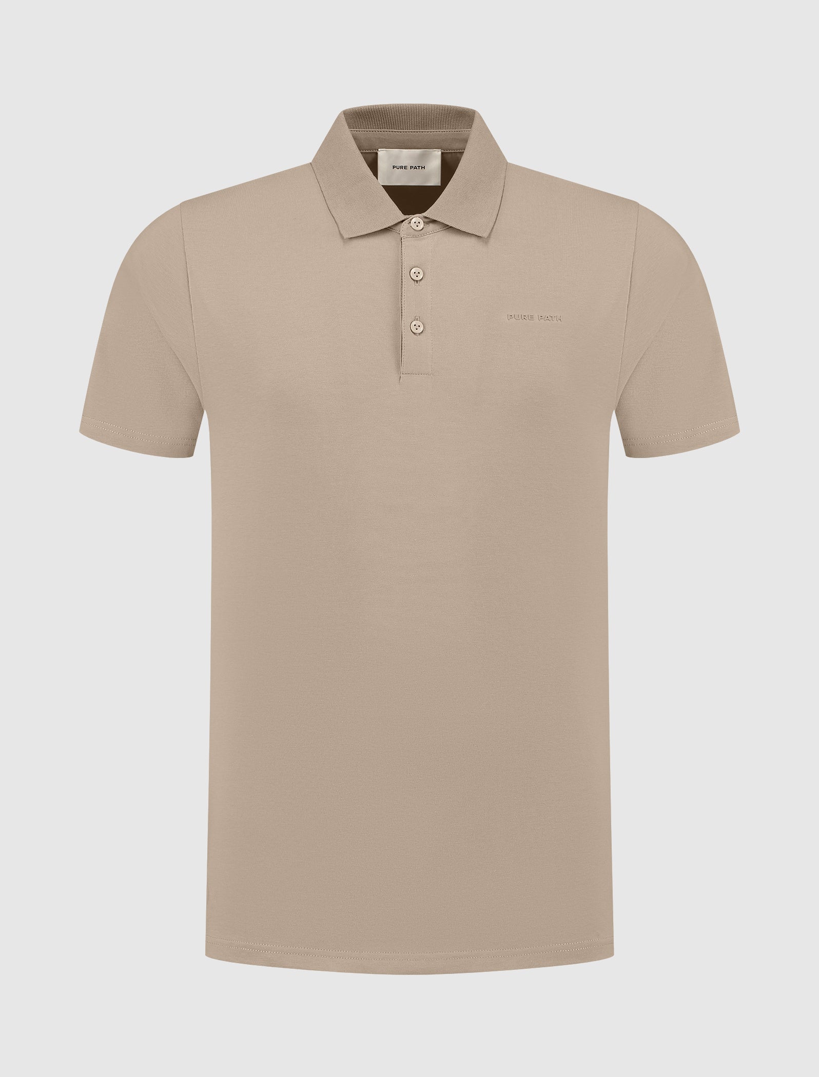 Essential Wordmark Polo | Taupe