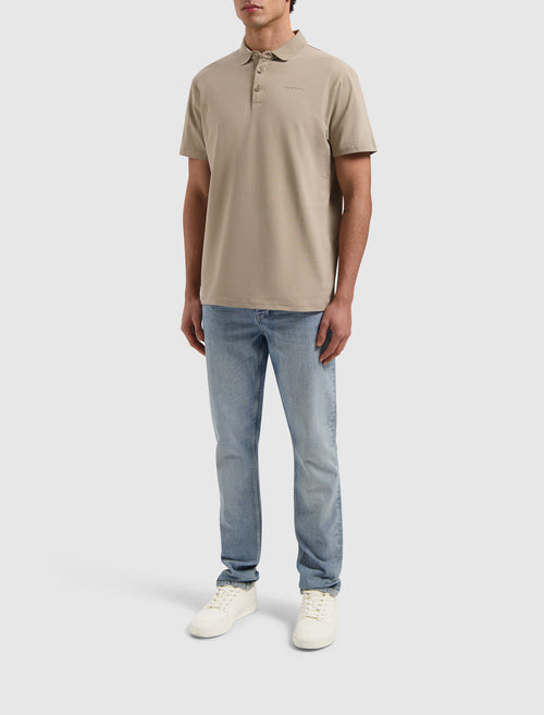 Essential Wordmark Polo | Taupe