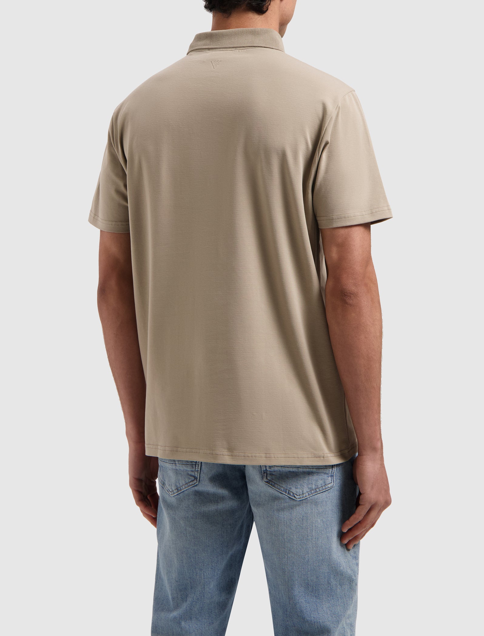 Essential Wordmark Polo | Taupe