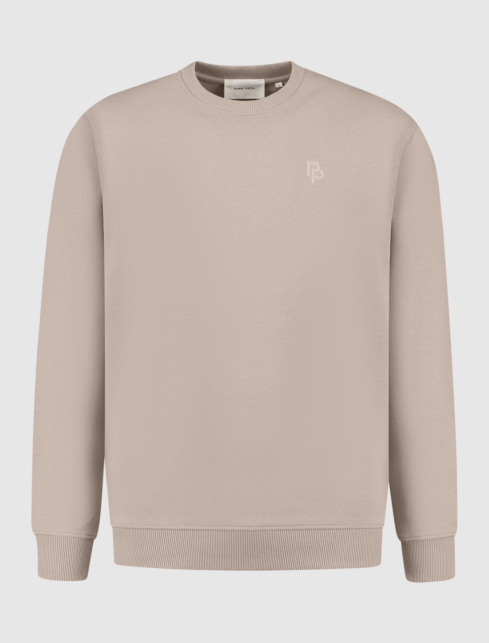 Essential Initials Sweater | Taupe