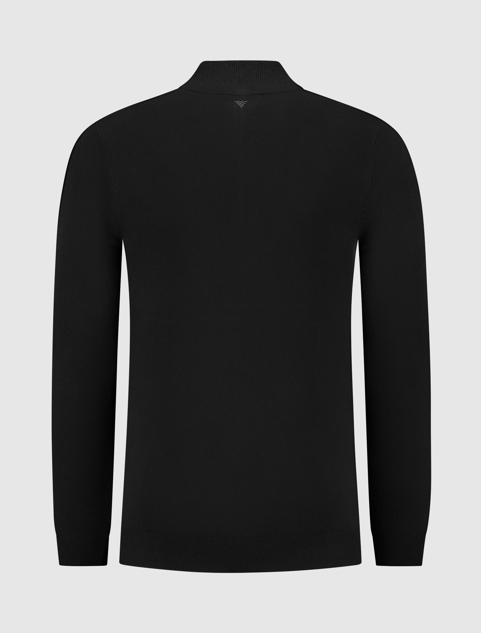 Essential Knitwear Halfzip Sweater | Black