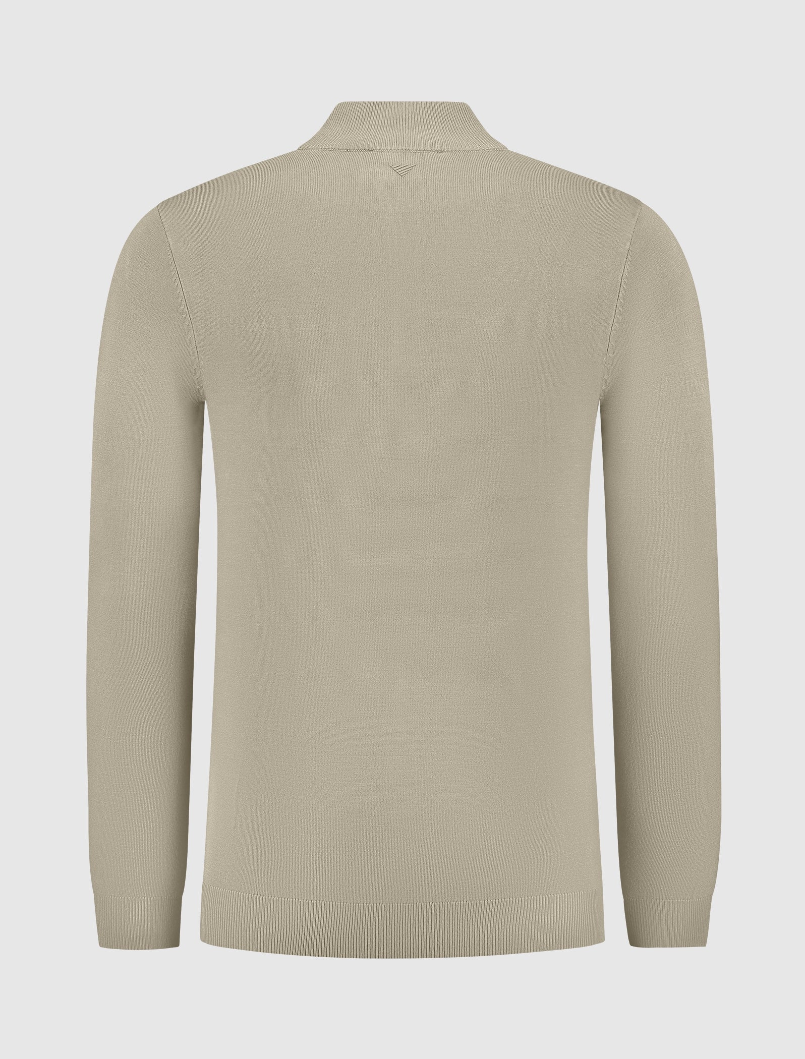 Essential Knitwear Halfzip Sweater | Taupe