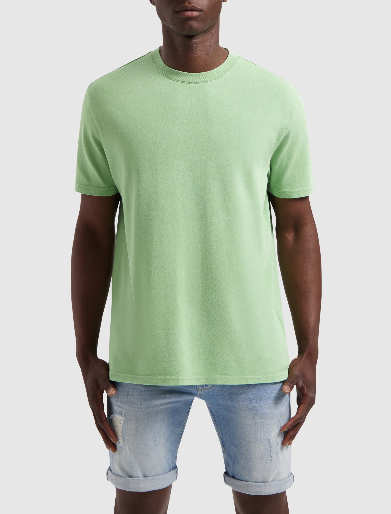 Acid Garment Dye T-shirt | Green