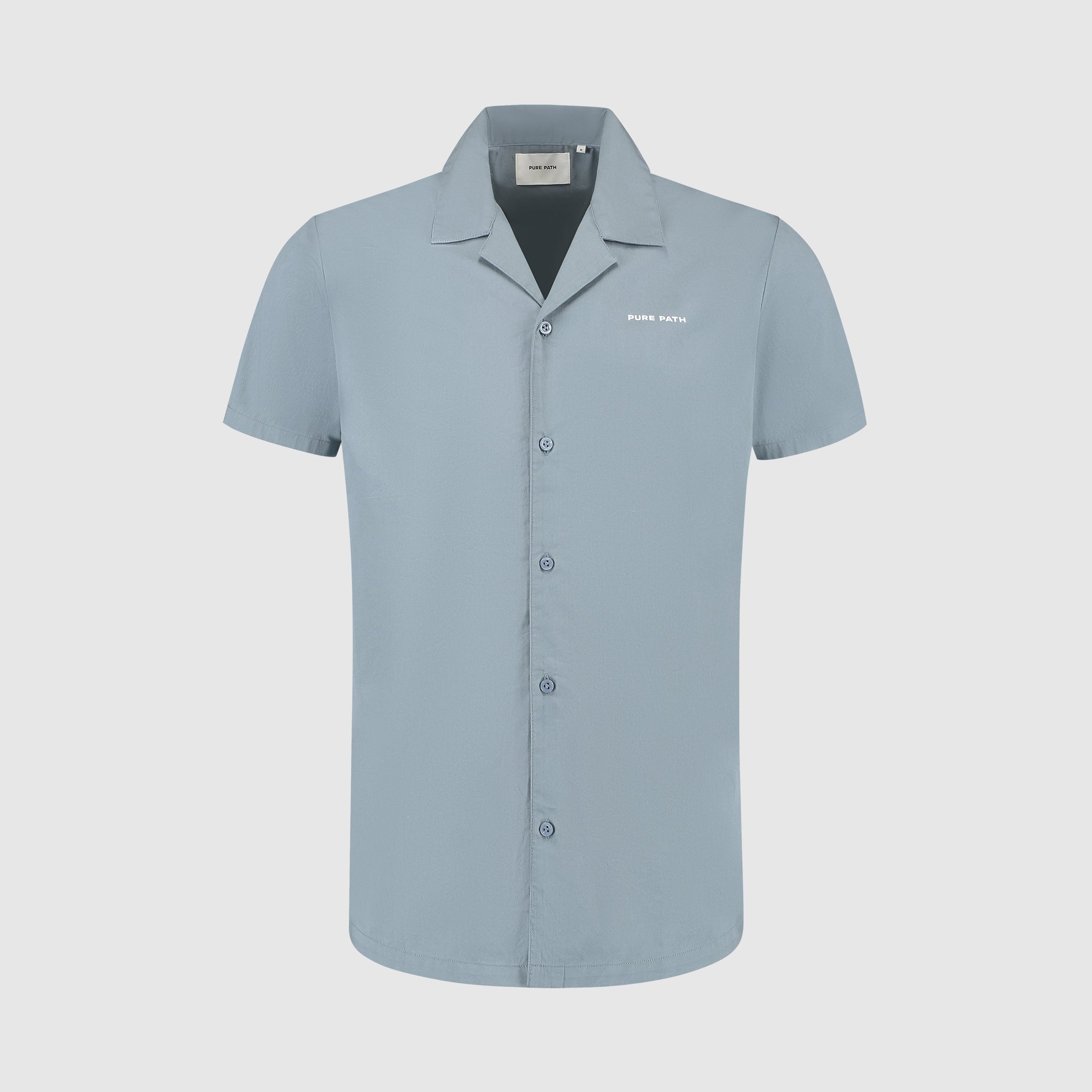 Wordmark Short Sleeve Shirt | Blue