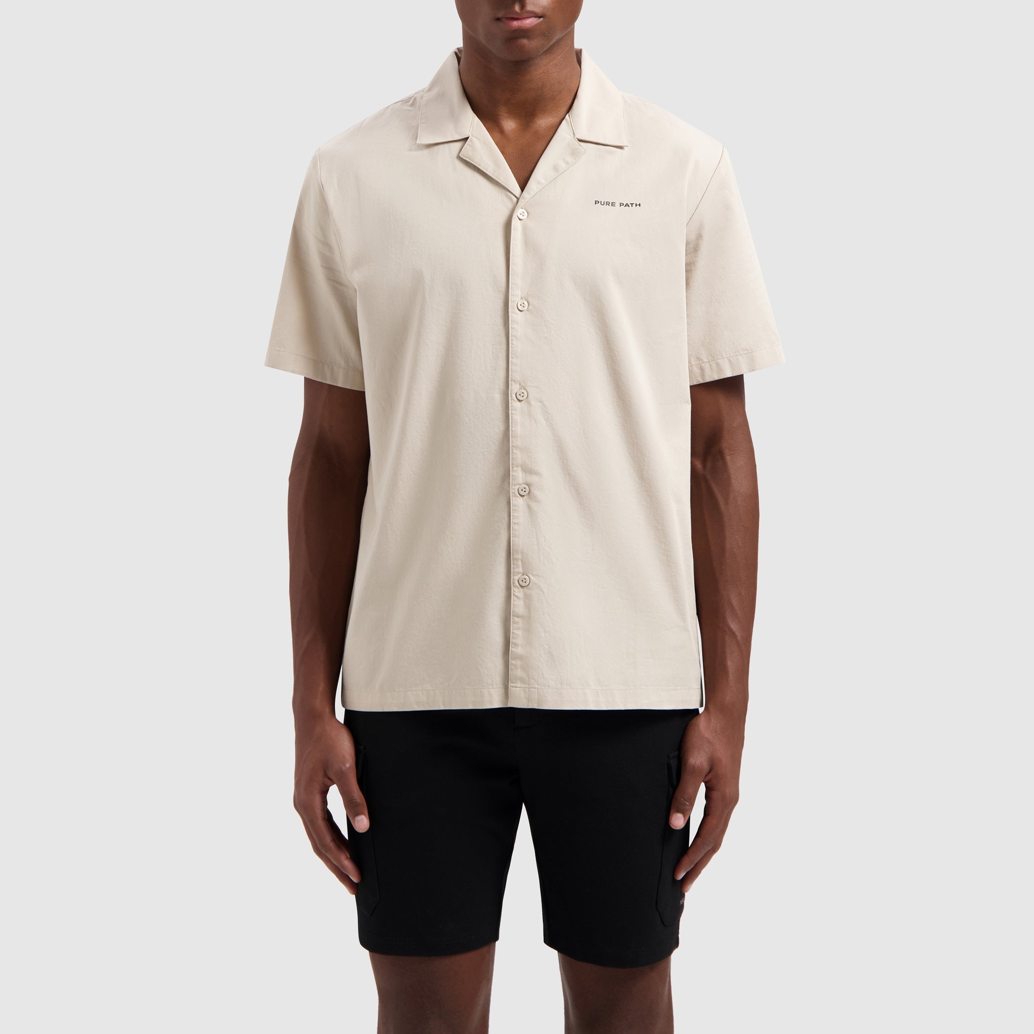 Wordmark Short Sleeve Shirt | Sand