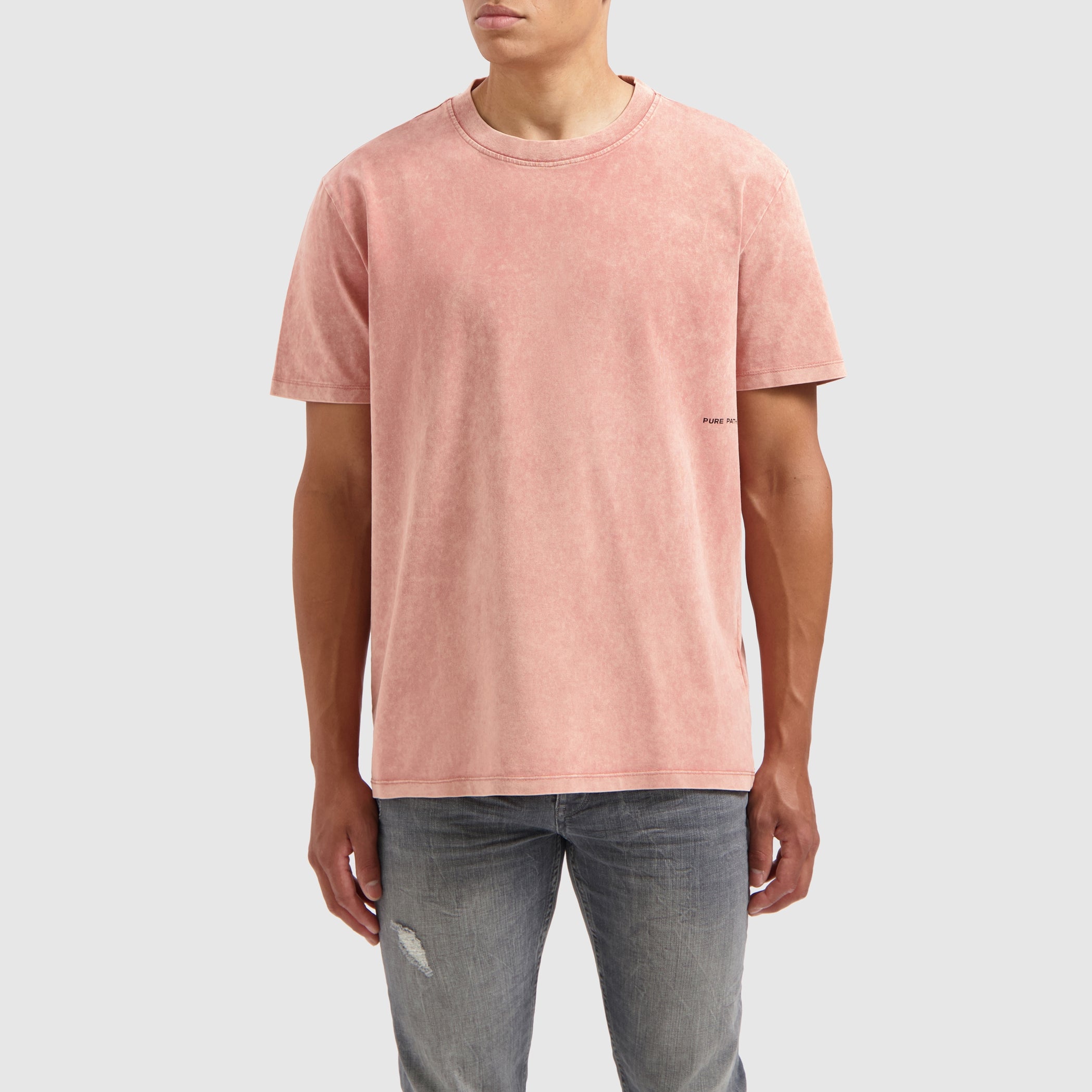 Acid Sideline Wordmark T-shirt | Dark Peach