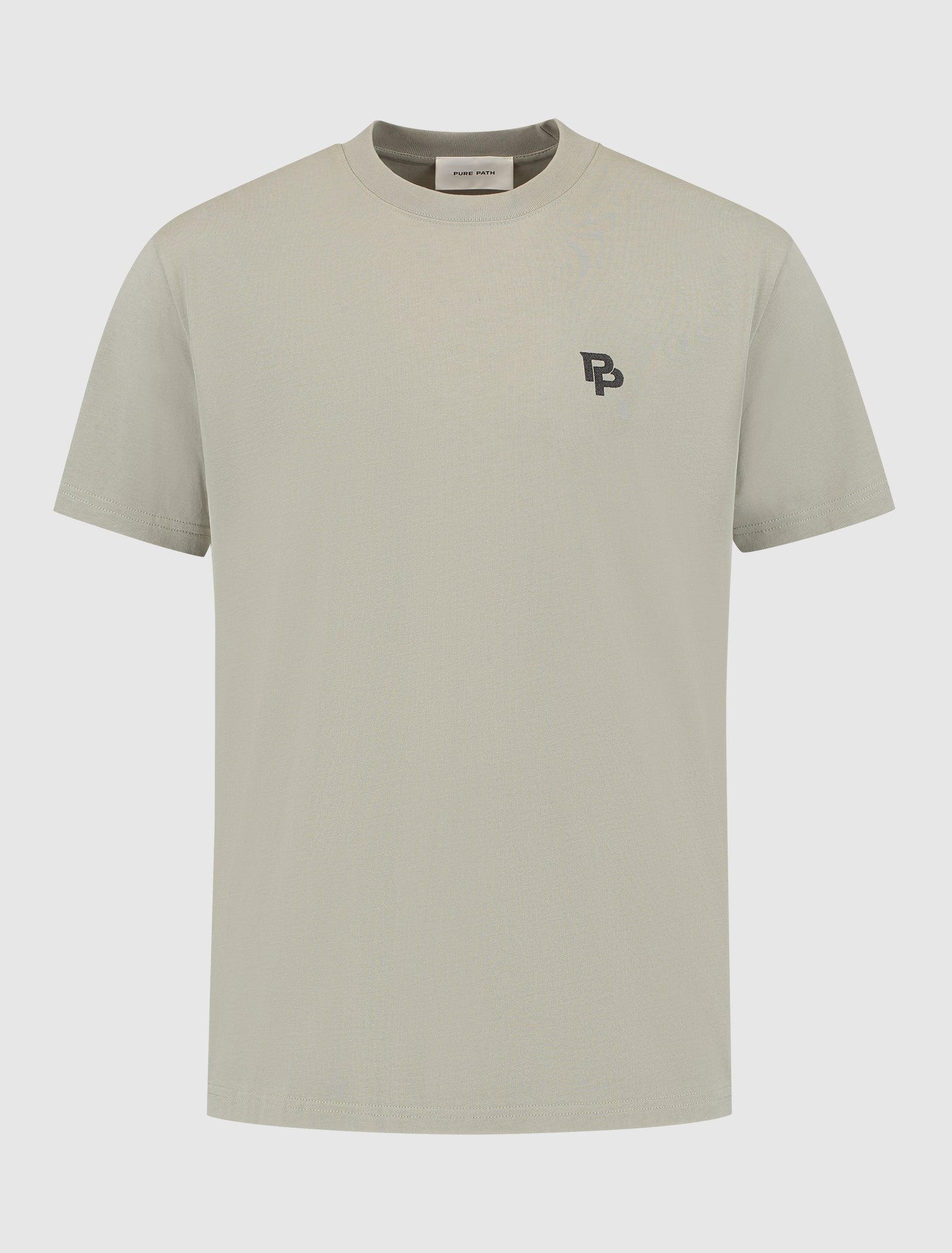 Initials T-shirt | Taupe