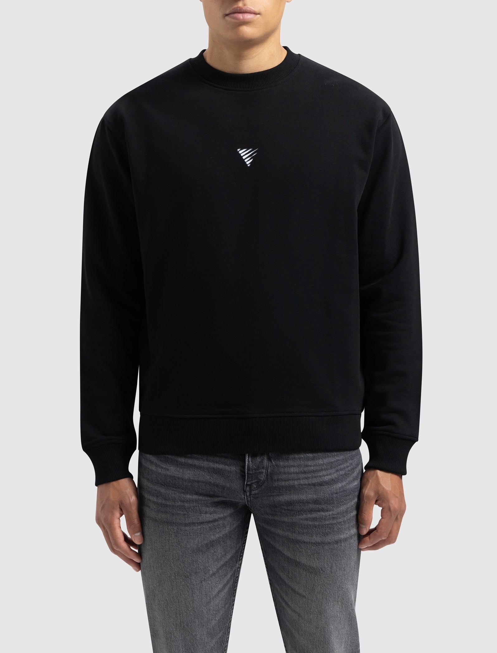 Blurred Wordmark Sweater | Black