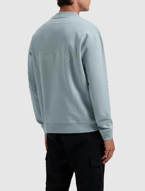 Cosmic Orbit Sweater | Blue Grey