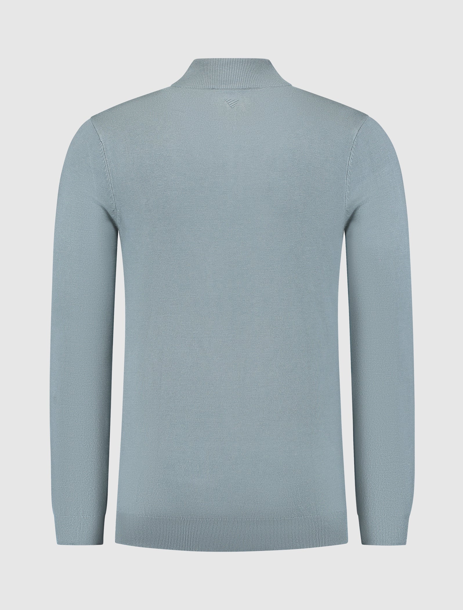 Essential Knitwear Halfzip Sweater | Blue Grey