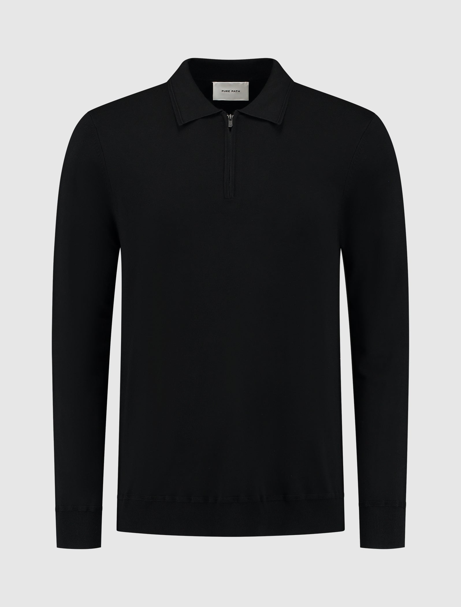 Halfzip Polo Knitwear | Black