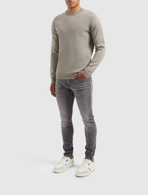 Crewneck Knitwear | Taupe