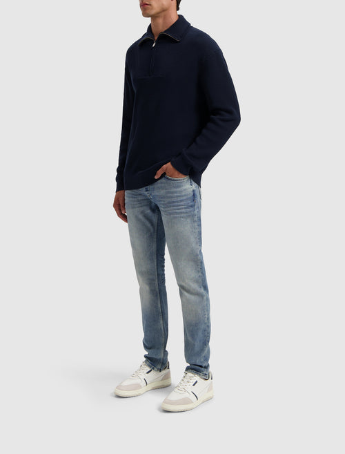 Loose fit Halfzip Knitwear | Navy