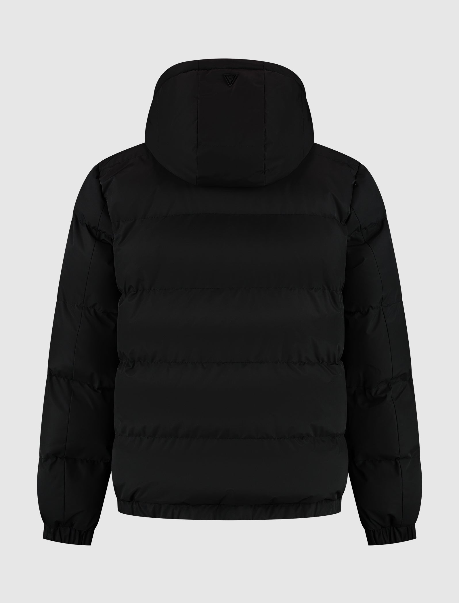 Woven Twill Hooded Jacket | Black