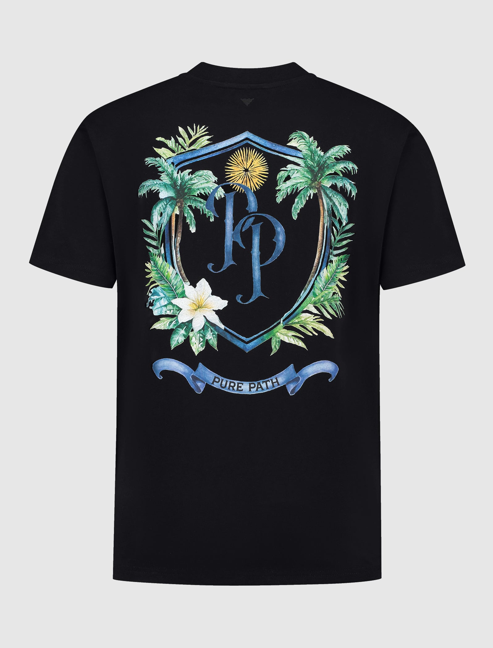 Tropical Crest T-shirt | Black