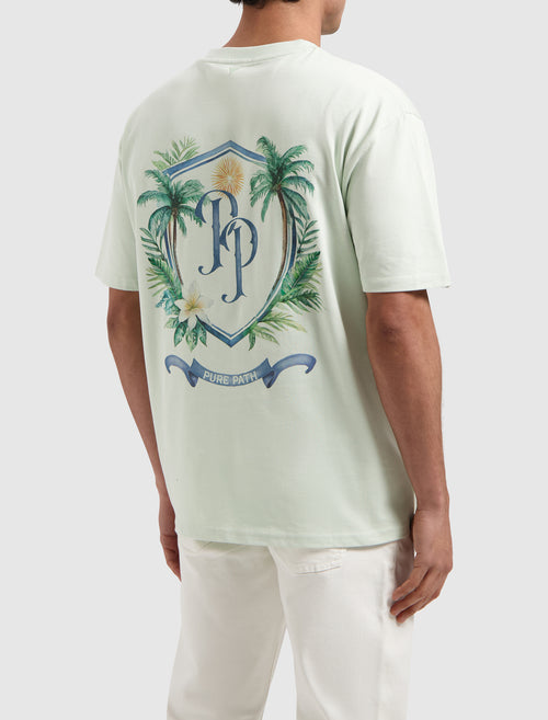 Tropical Crest T-shirt | Light Green