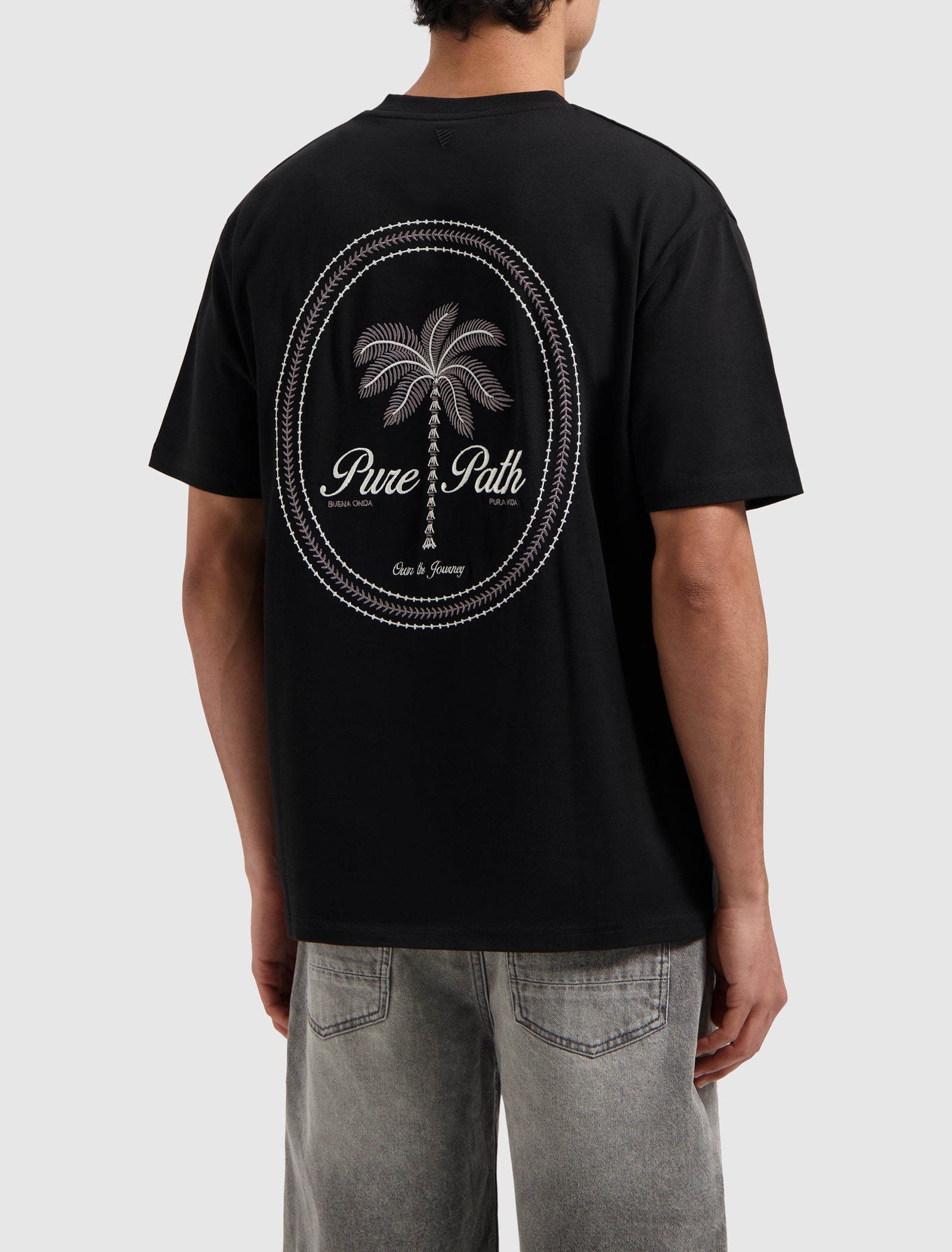 Stitched Paradise T-shirt | Black