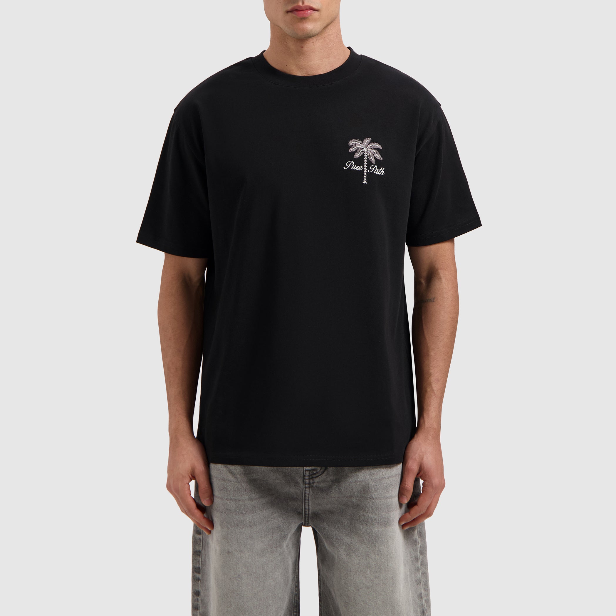 Stitched Paradise T-shirt | Black