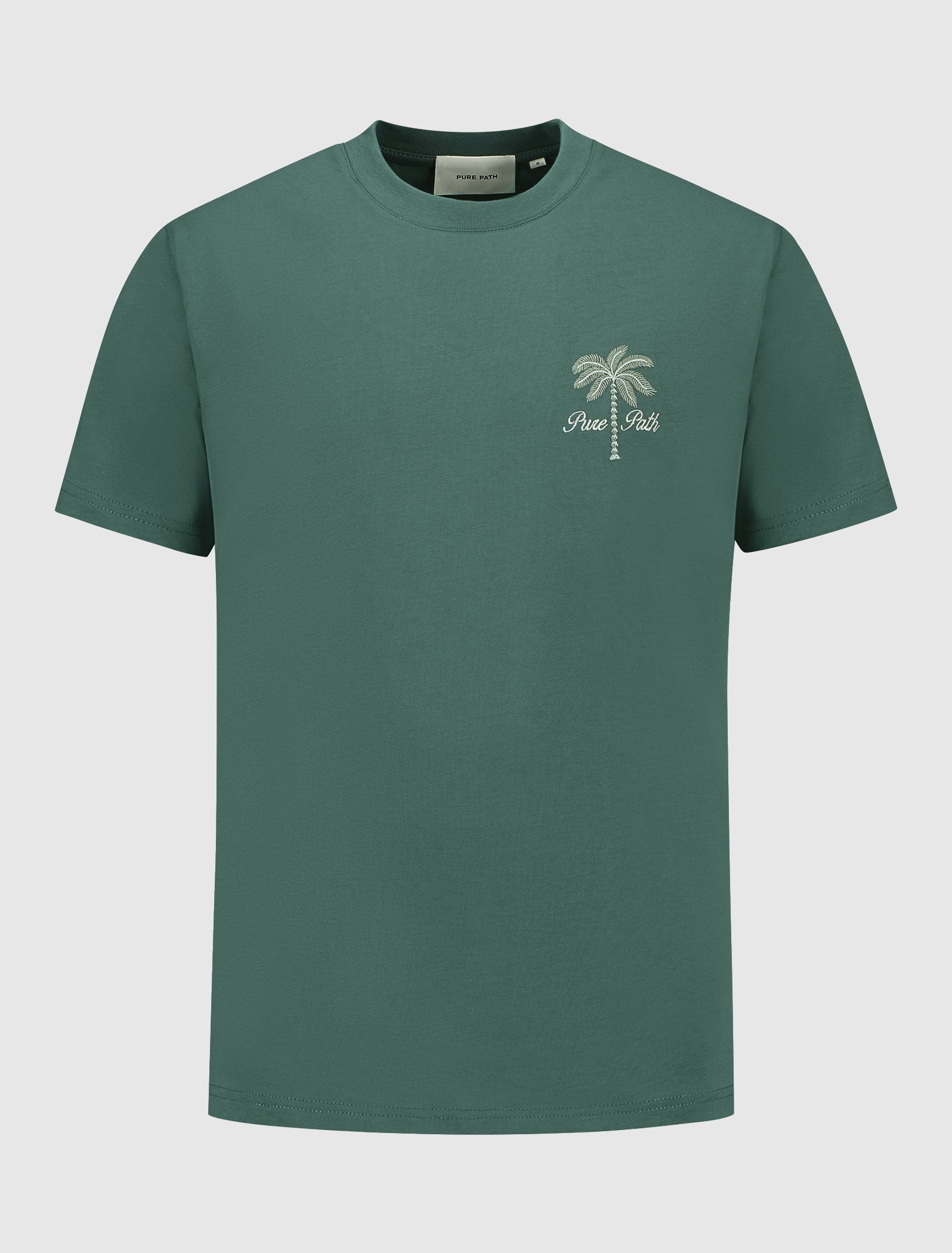 Stitched Paradise T-shirt | Faded Green