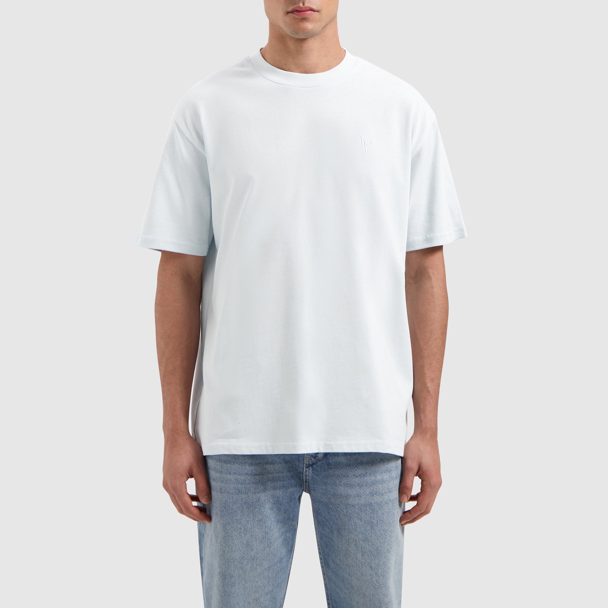 Essential Initials T-shirt | Light Blue