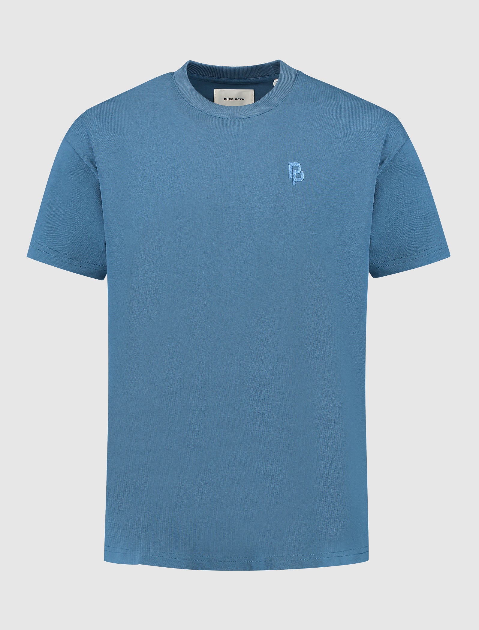 Essential Initials T-shirt | Mid Blue