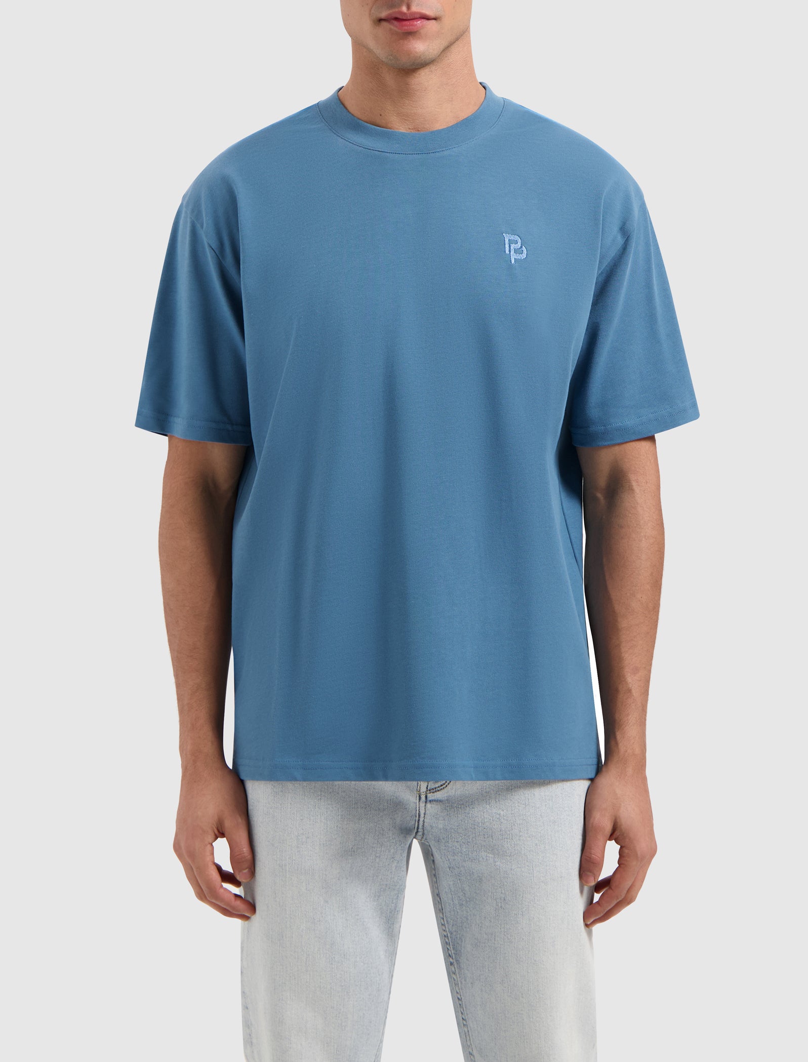 Essential Initials T-shirt | Mid Blue