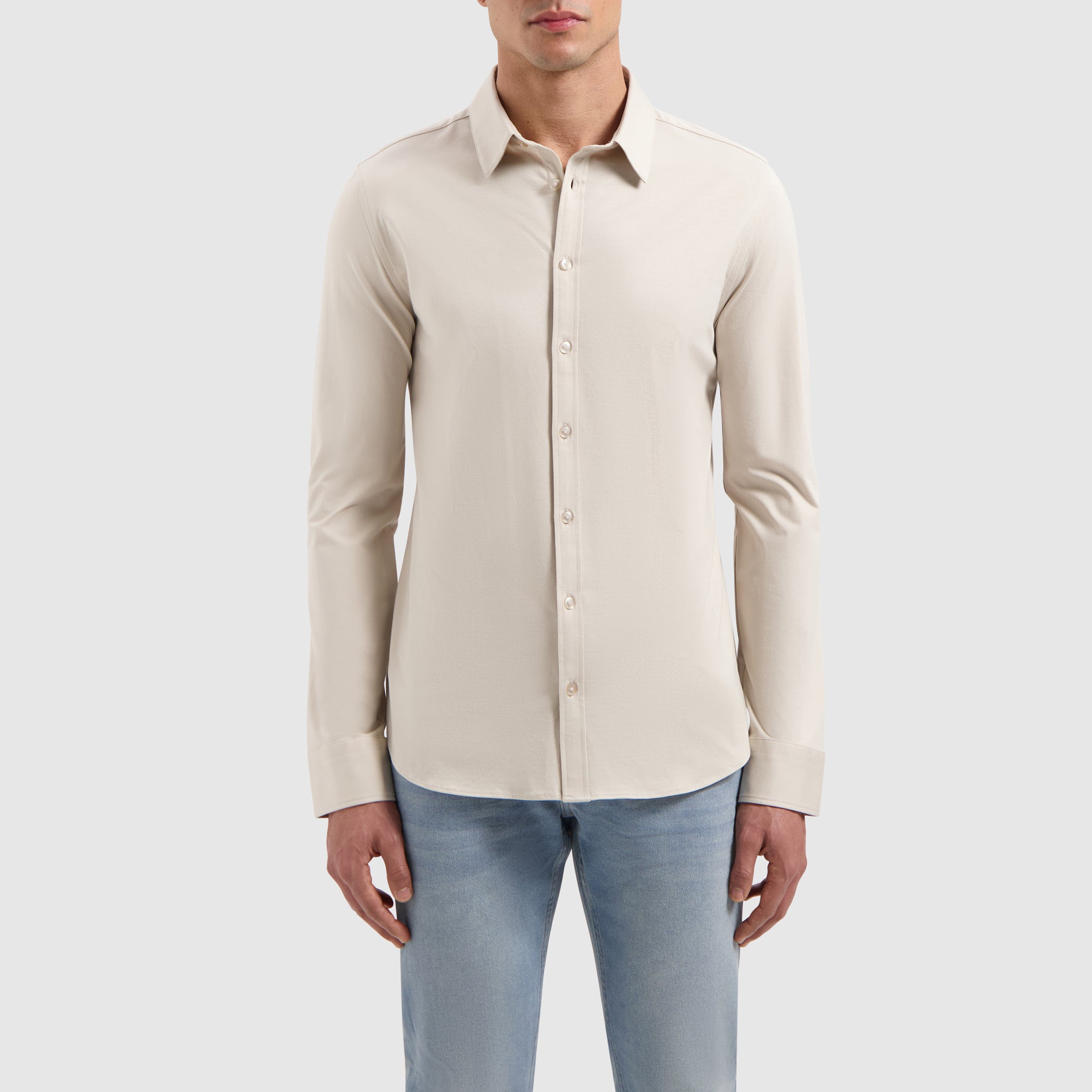 Essential Jersey Shirt | Sand