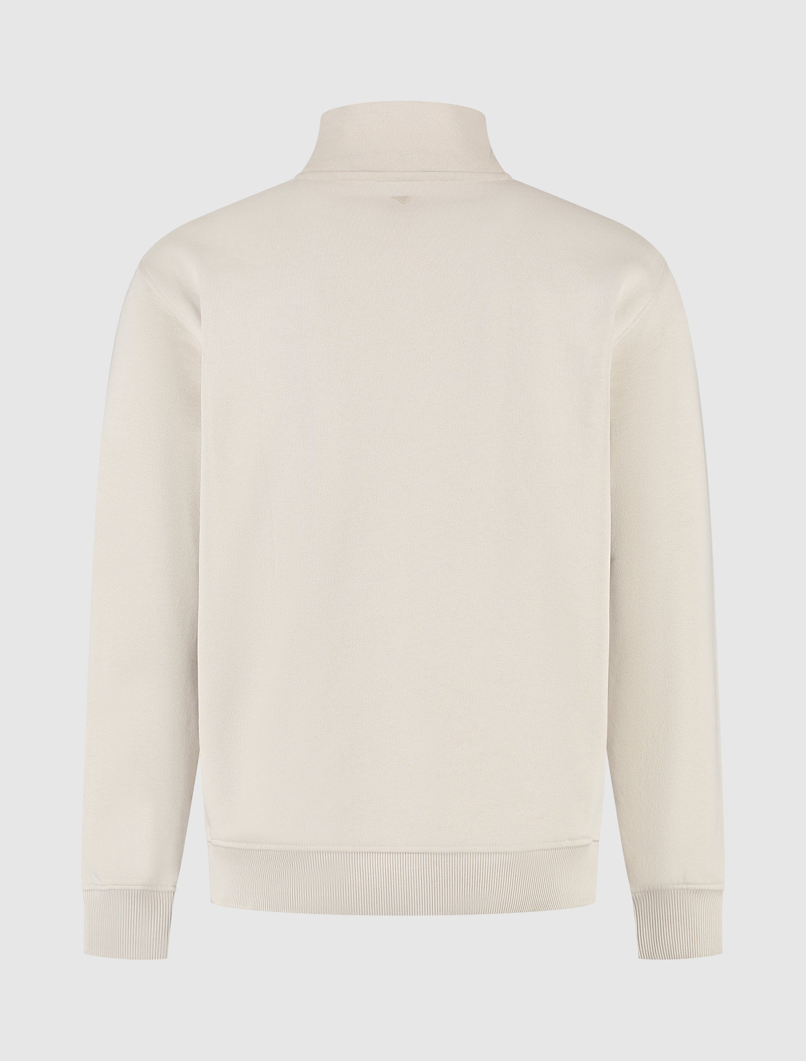 Embroidery Half-zip Sweater | Sand