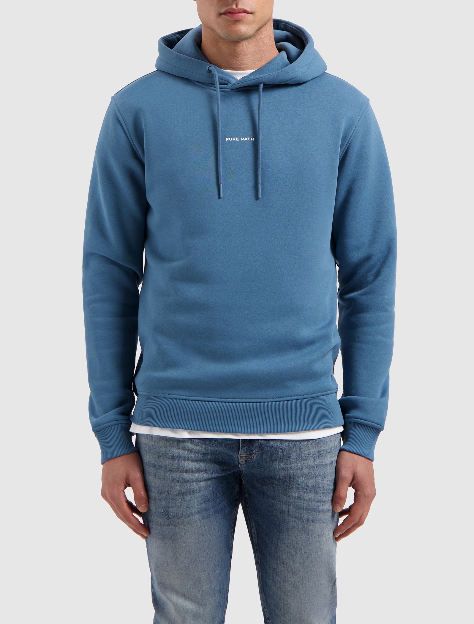 Essential Logo Hoodie | Mid Blue