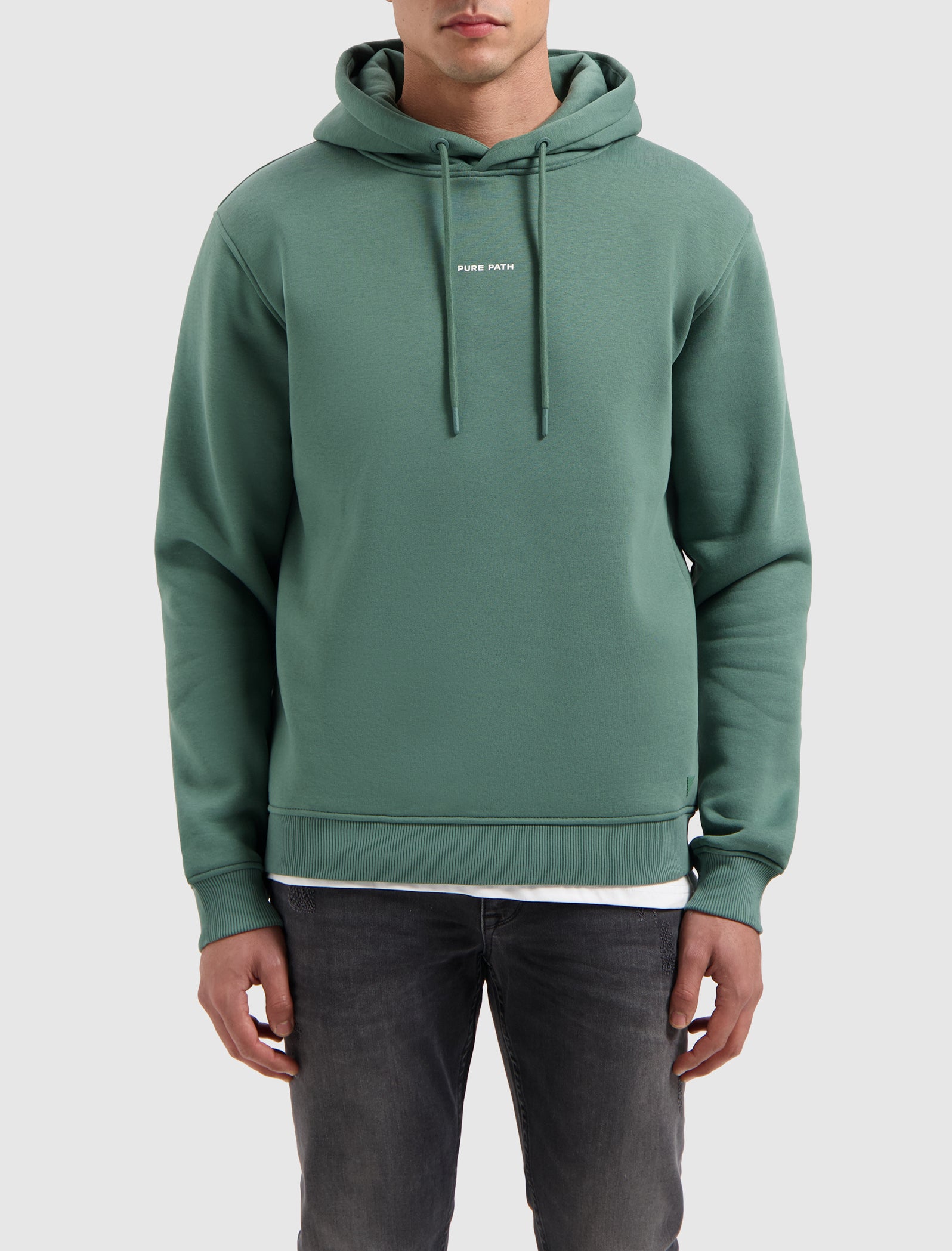 Essential Logo Hoodie | Faded Green