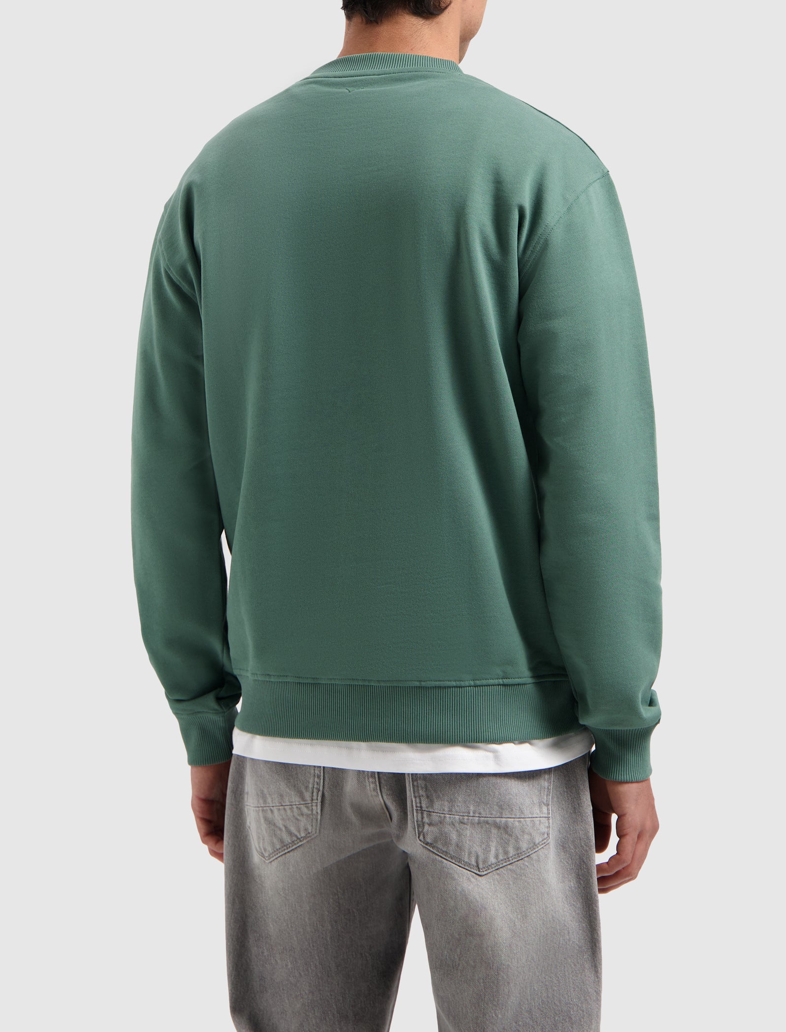 Essential Initials Sweater | Faded Green