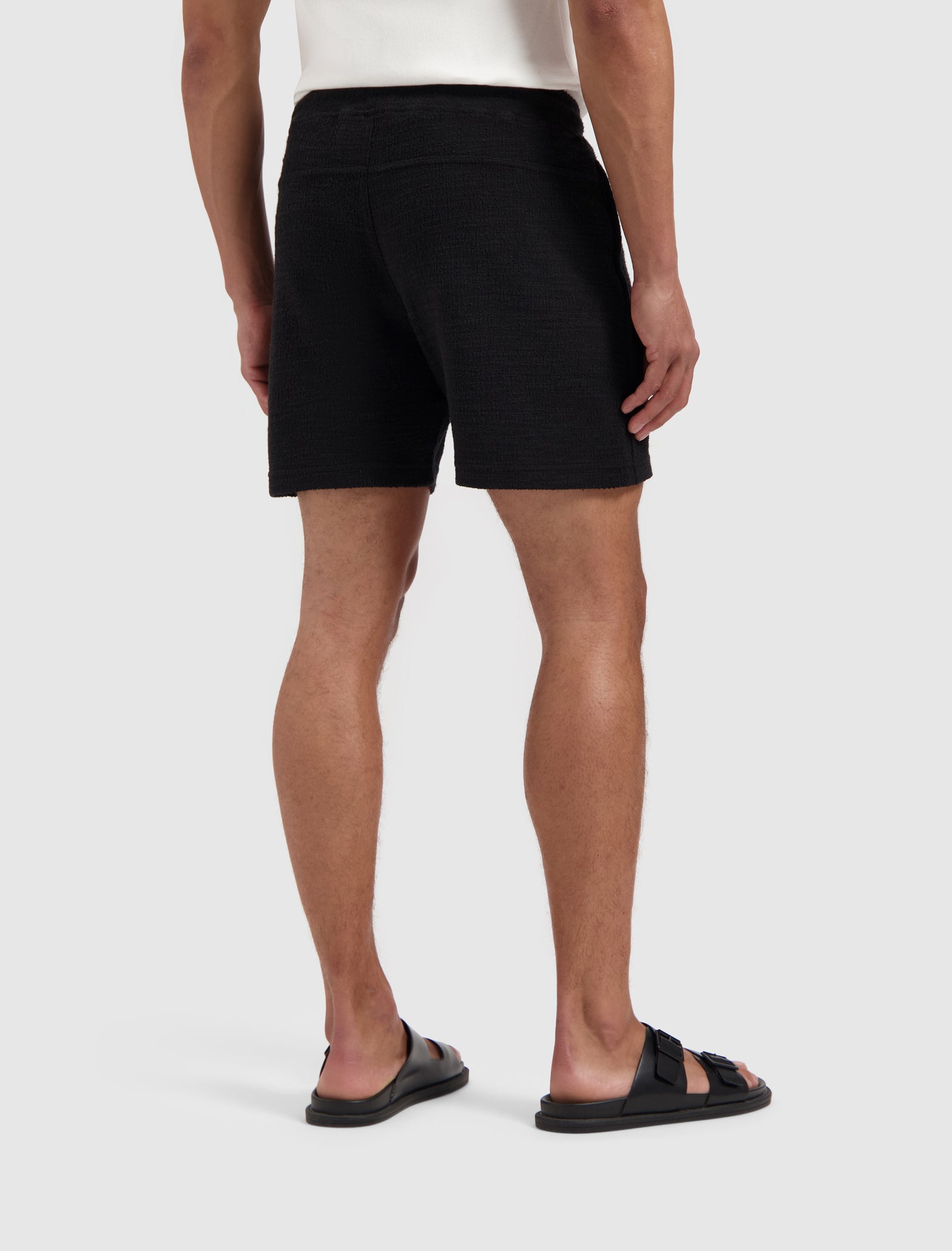 Bouclé Shorts | Black