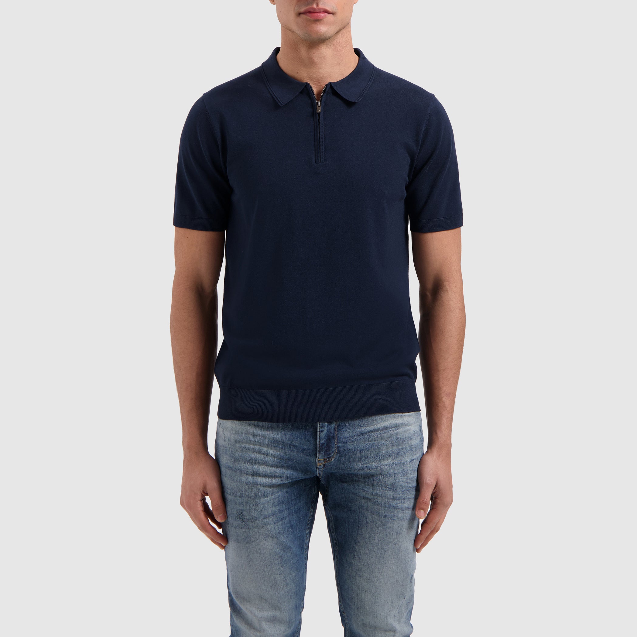 Half-zip Knitwear Polo | Navy