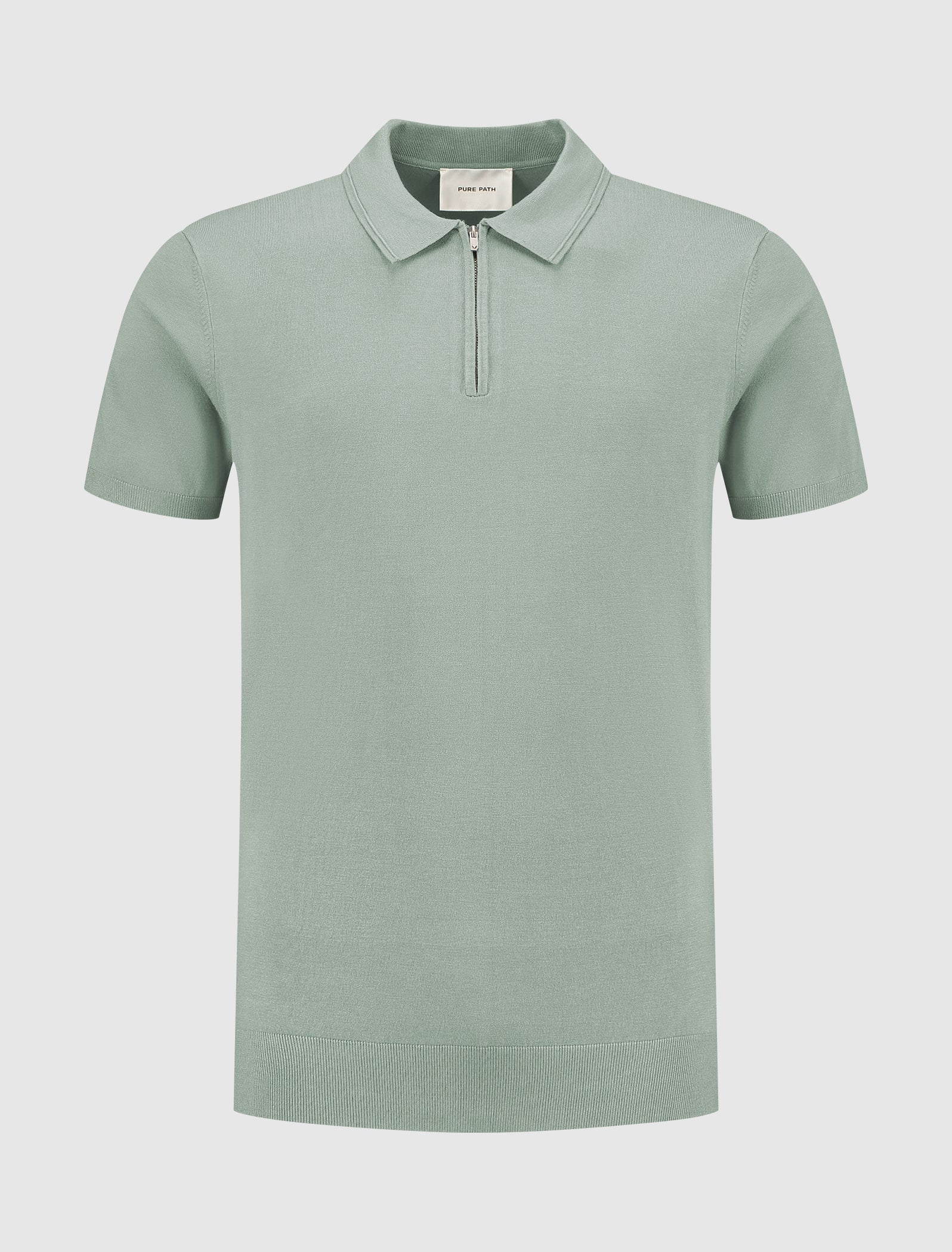 Half-zip Knitwear Polo | Army Green