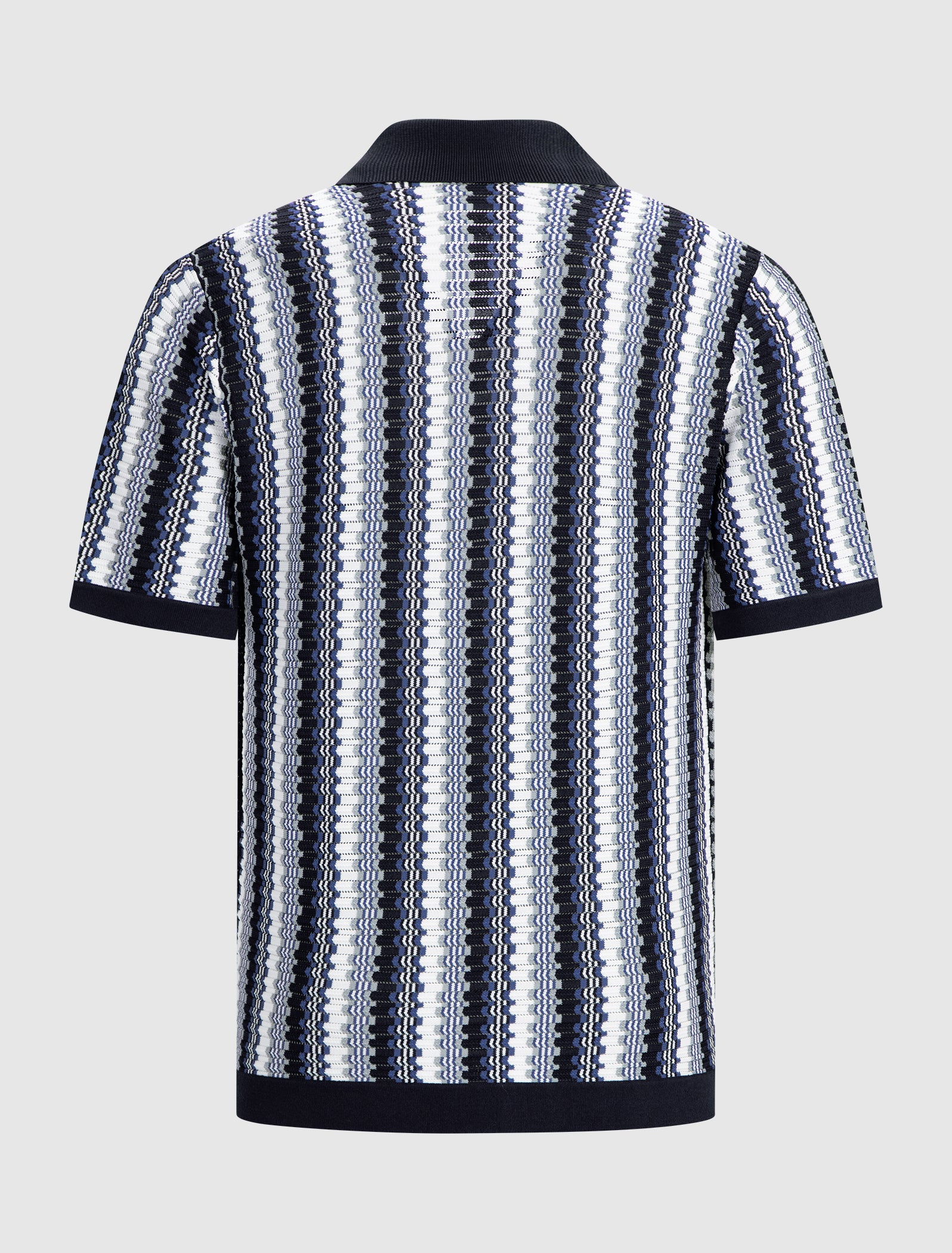 Ajour Knitwear Shirt | Navy