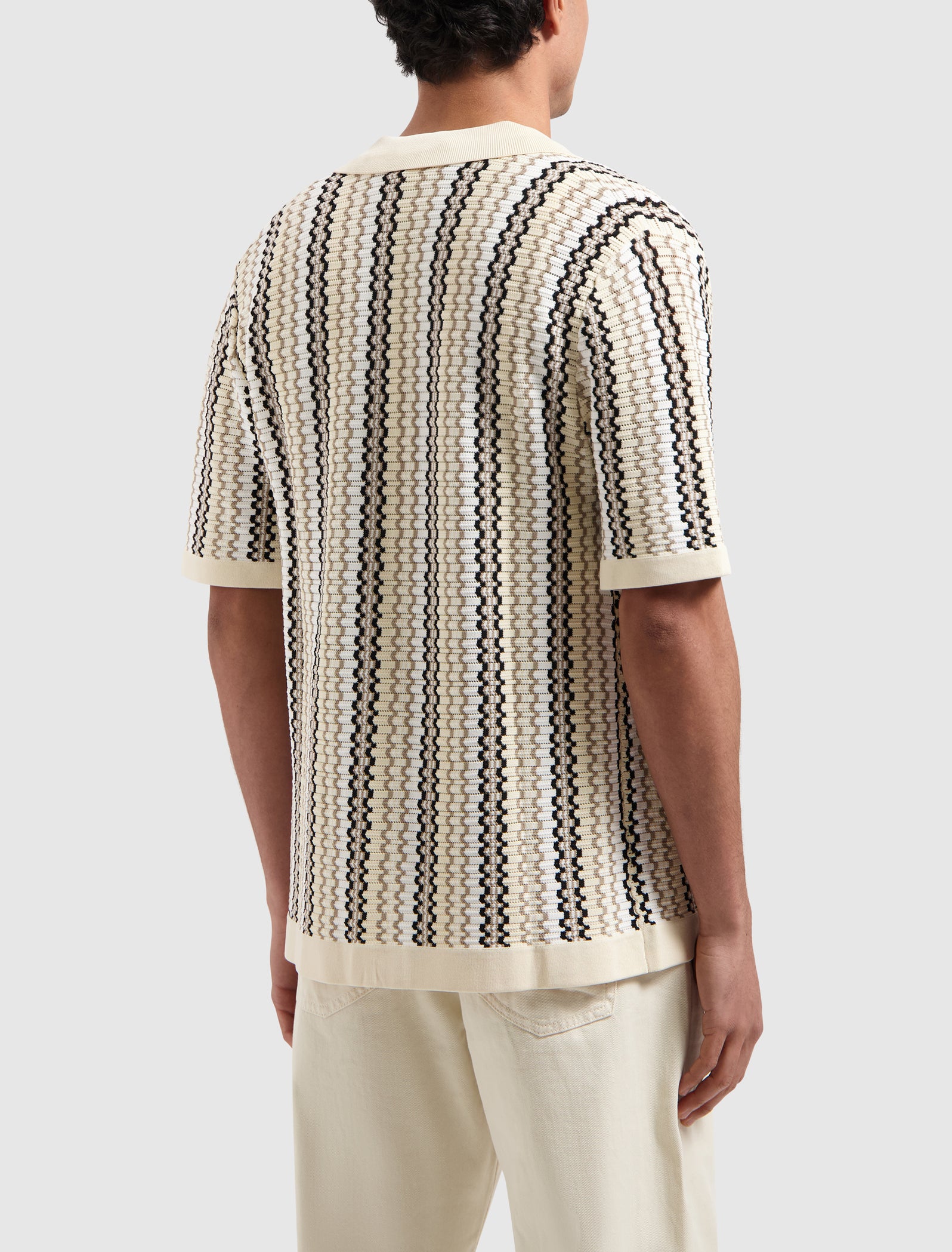 Ajour Knitwear Shirt | Sand