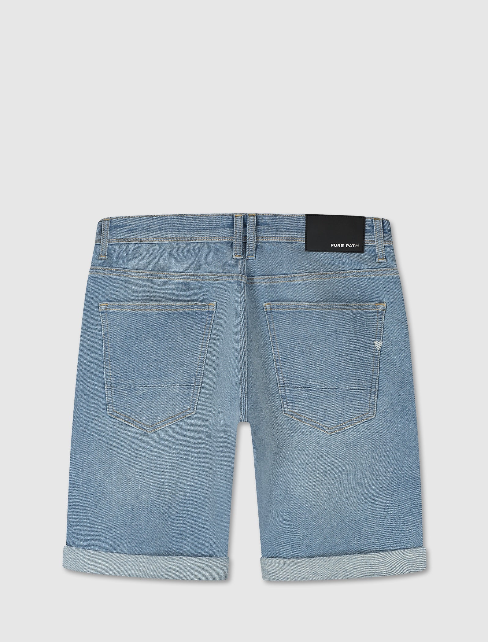 The Miles Slim Fit Shorts | Denim Light Blue