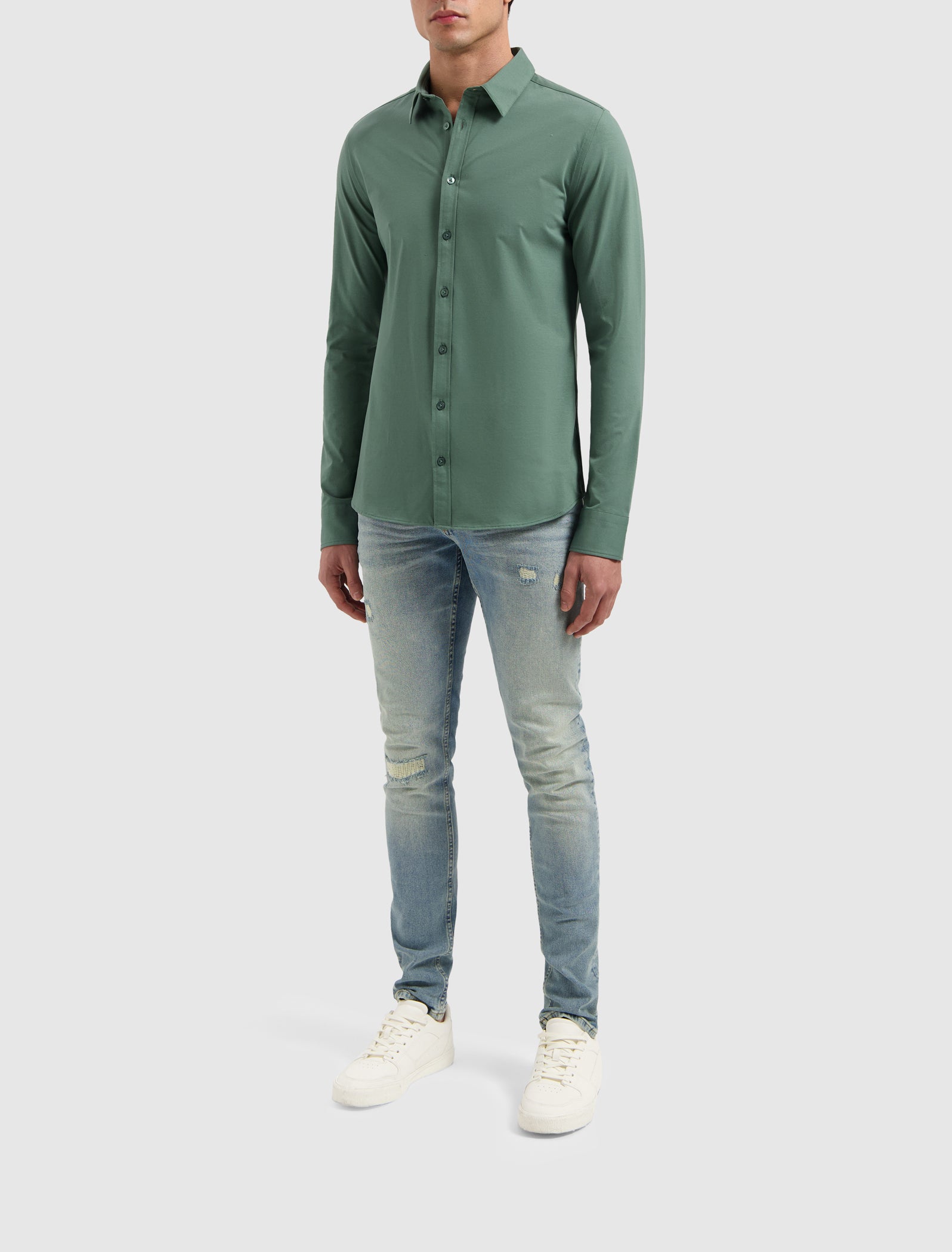 The Jone Skinny Fit Jeans | Denim Blue Green