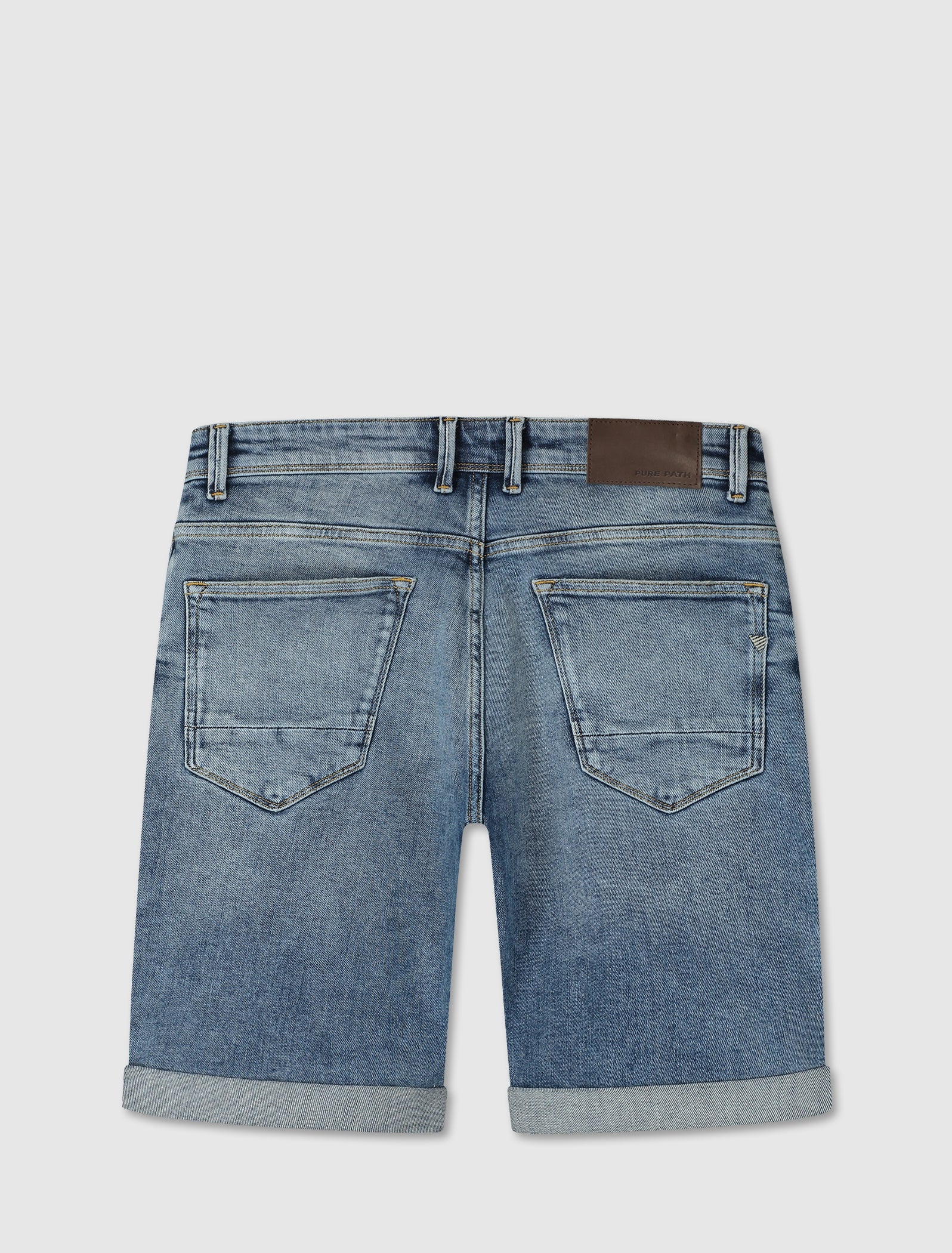 The Miles Slim Fit Shorts | Denim Mid Blue