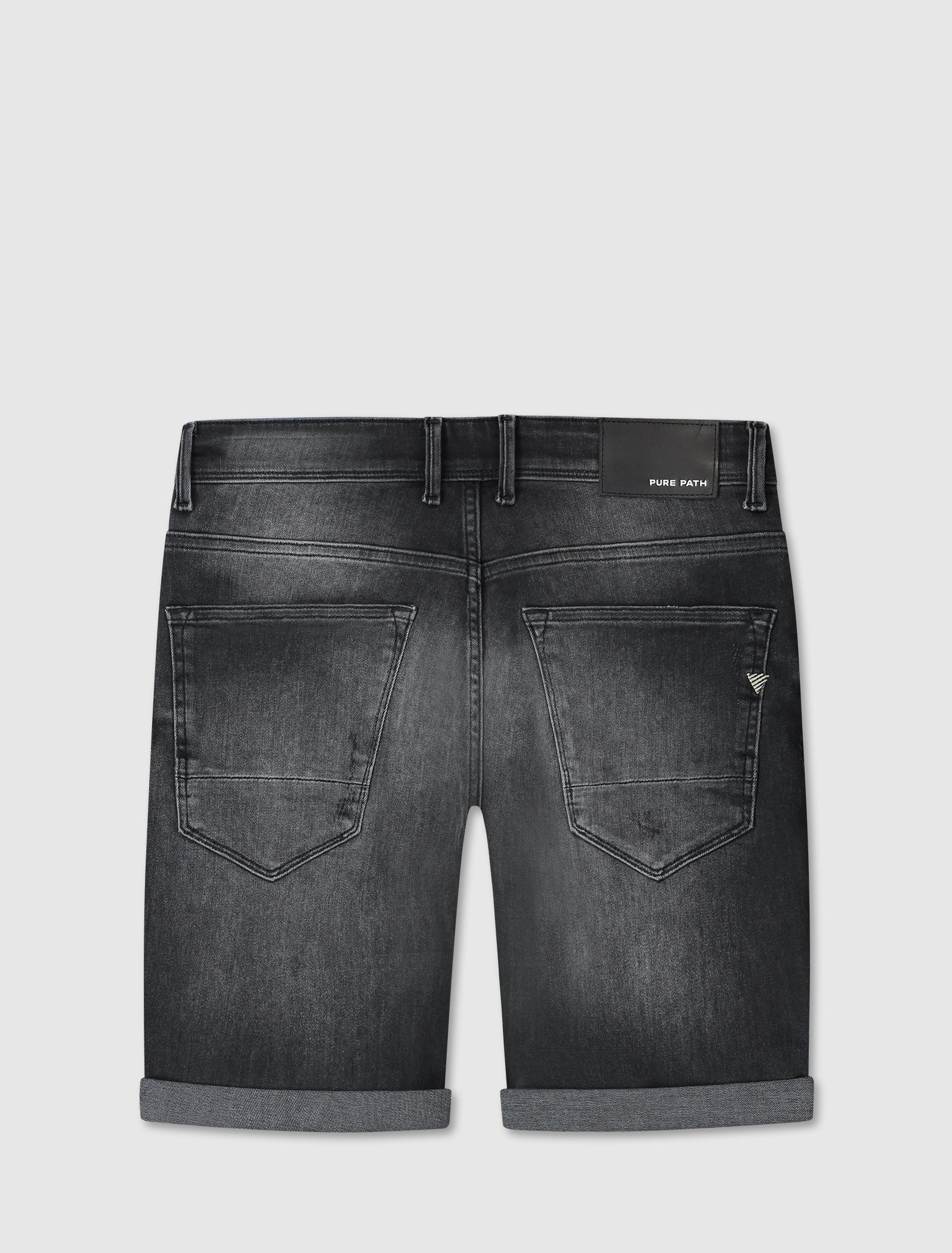 The Steve Skinny Fit Shorts | Denim Dark Grey