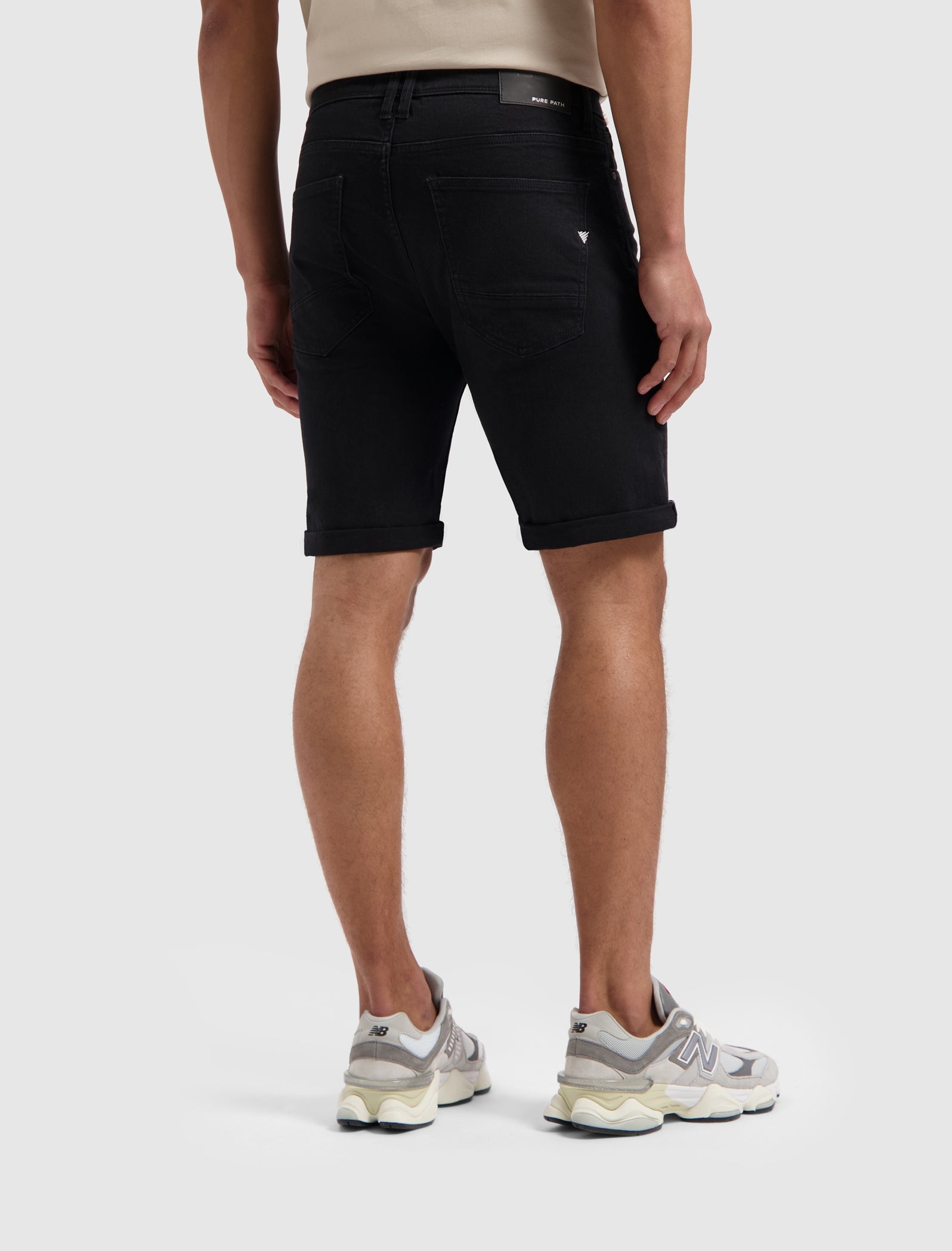 The Miles Slim fit shorts | Denim Dark Grey