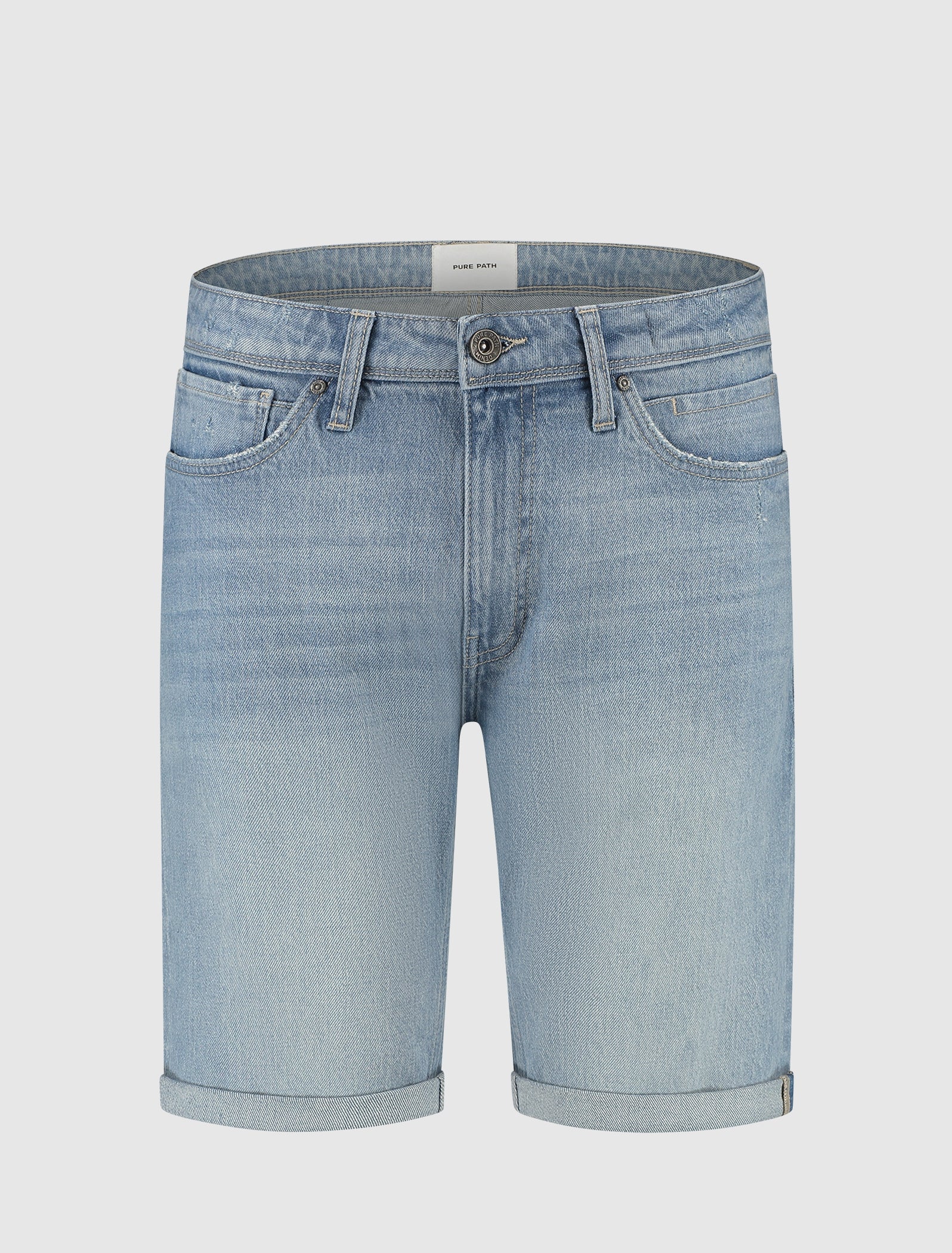 The Miles Slim fit shorts | Denim Light Blue